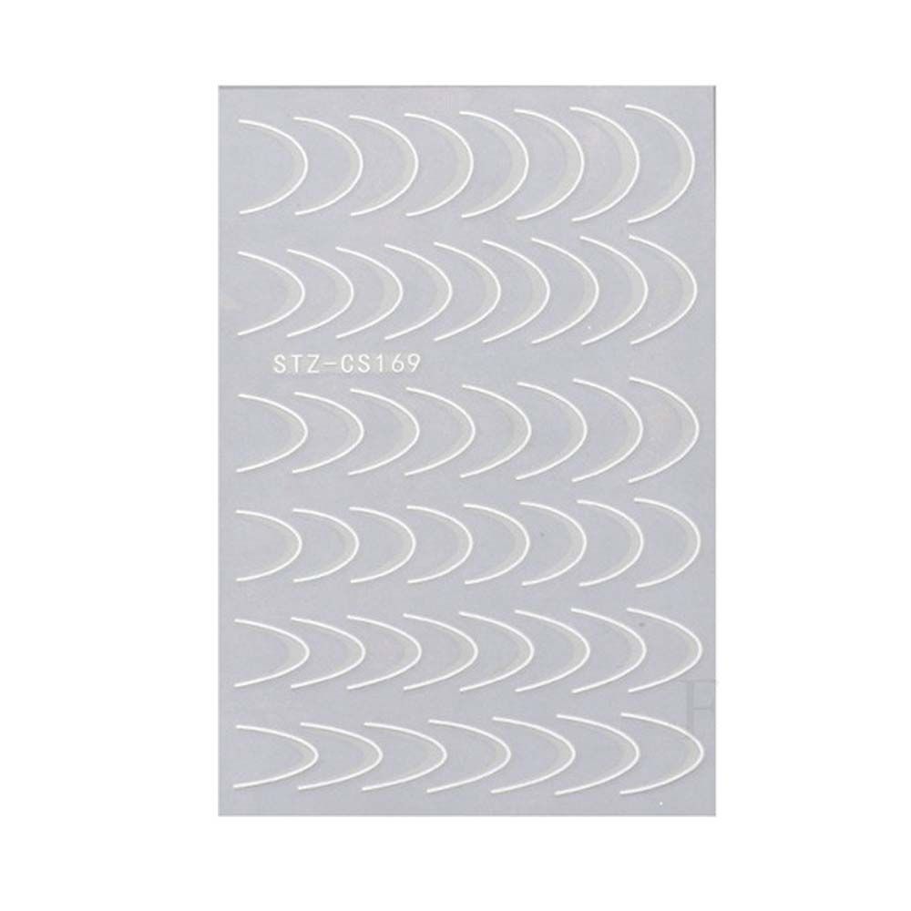 Adhesive Nails Art Sliders Manicure Nail Art Decoration 3D Lines Nail Sticker Stripe Nails Decals