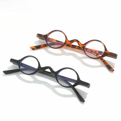 Круглые очки для чтения в стиле ретро с защитой от синего света и пружинными шарнирами