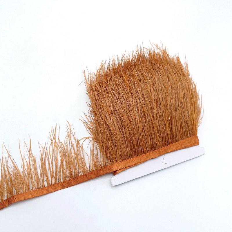 10Yard Ostrich Feathers Trim For Needlework Decorative Ribbon Sewing Fringes Clothes Wedding Dress Diy Supplies Crafts