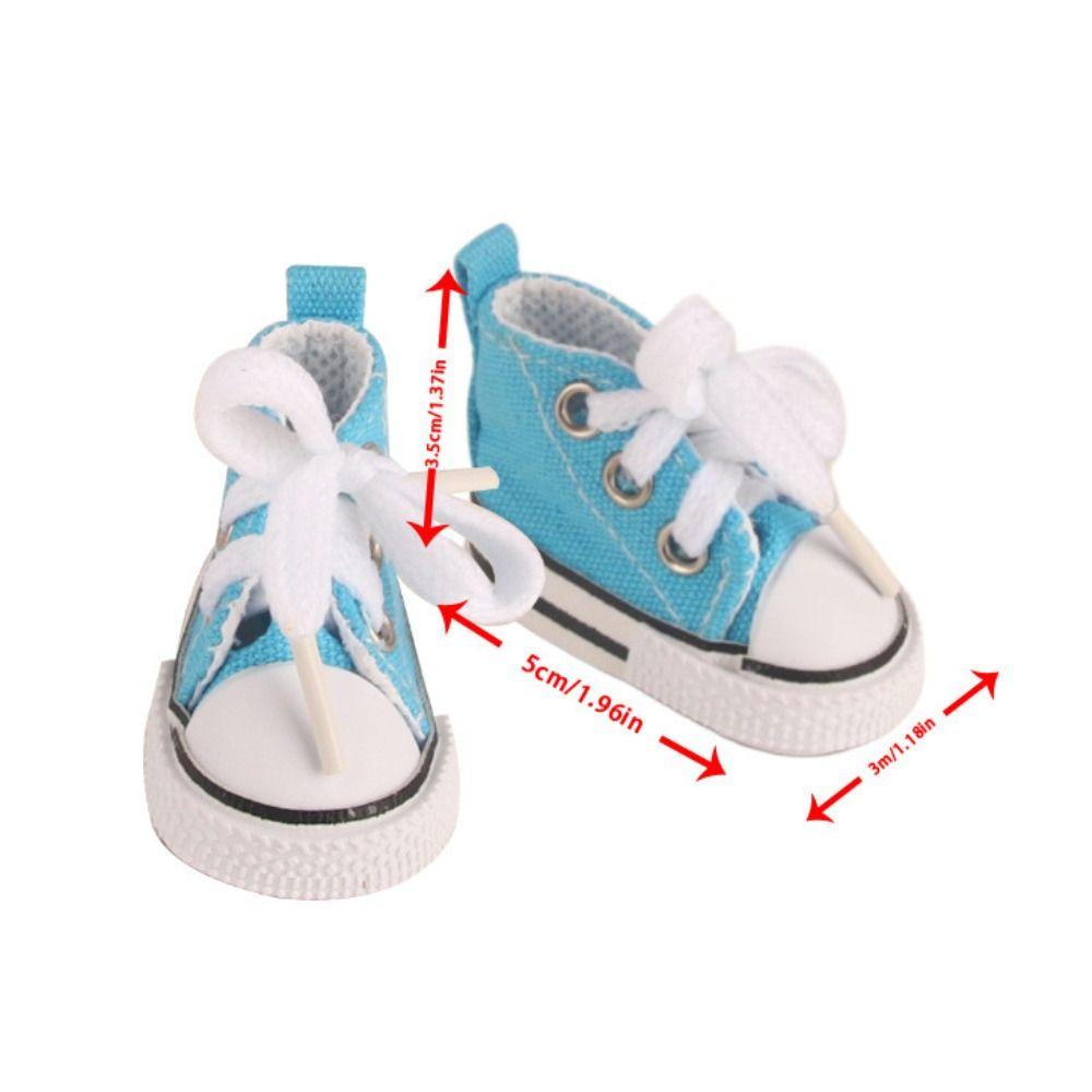 Cute Doll Mini Canvas Shoes Mini Doll Sneakers Doll Casual Canvas Shoes  Girl Toy