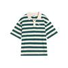 Новая футболка поло Striped SS25 WARDROBE ESS Унисекс Зеленая 633857-86