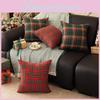 Рождественские клетчатые наволочки Чехол для подушки Кровать Диван Накидка Чехол для подушки Молния