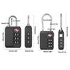 New TSA 3 Digit Combination Lock Anti-theft Lightweight Customs Password Lock Security Tool Wire Rope Padlock Travel