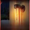 Солнечный круглый настенный светильник с вольфрамовой нитью накаливания, наружное садовое освещение, настенный светильник с эффектом атмосферы для патио, забора, двора