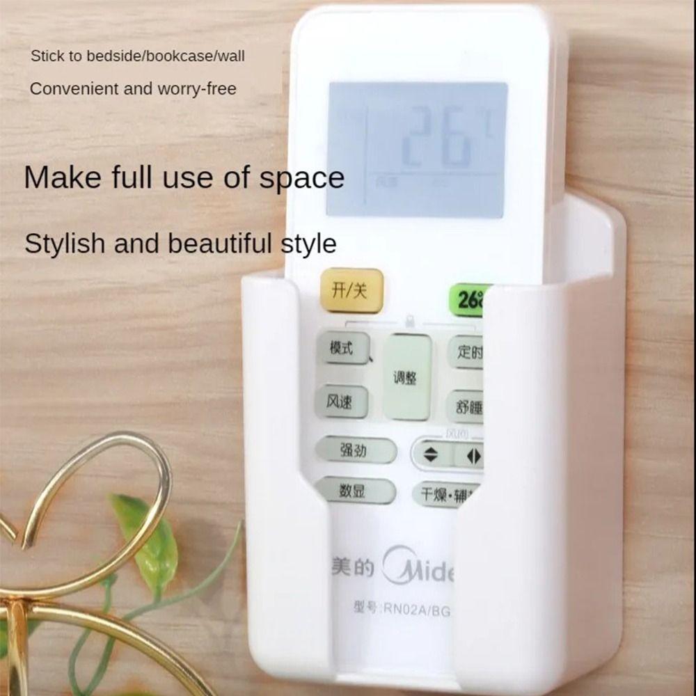 Universal Storage Box No Punching Required Mobile Phone Plug Case Durable Remote Control Holder