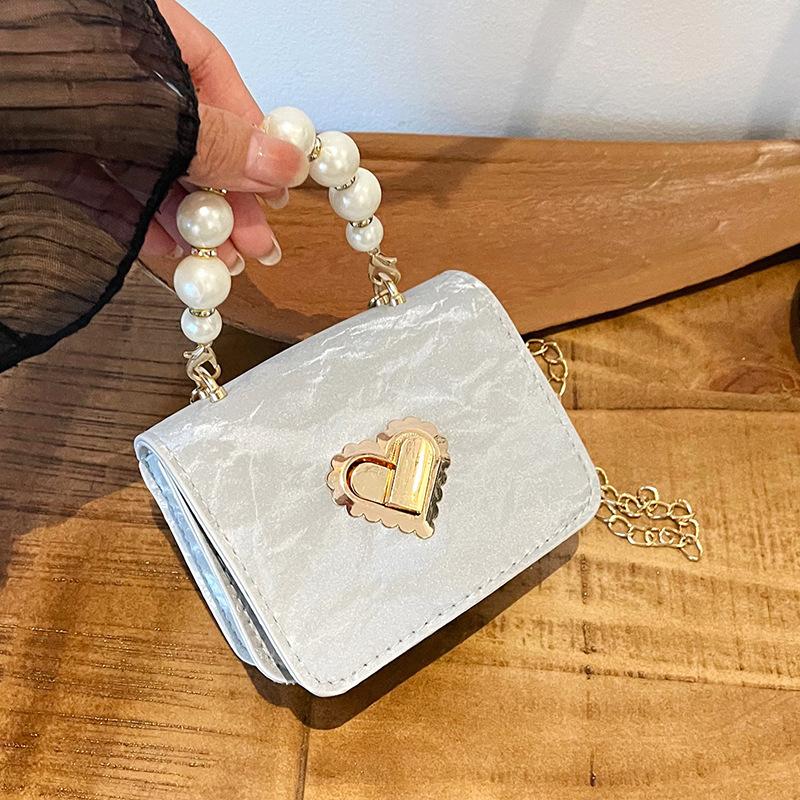 Niche Ins Высокоточная модная сумка для женщин, осенняя, новая, жемчужного дизайна, мини-сумка через плечо