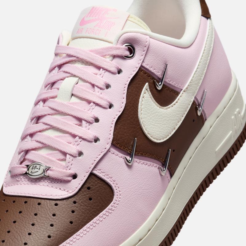 Nike Женские спортивные туфли Air Force One "Клубничный мокко" - Зимний новый стиль - NIKE AIR FORCE 1 IO7595