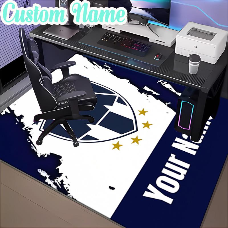 Custom Name Monterrey Team Spirit In Action Rug, Office Rug, Chair Rug, Carpet for Living Rooms, Doormat Game Rug Home Decor Christmas Gifts