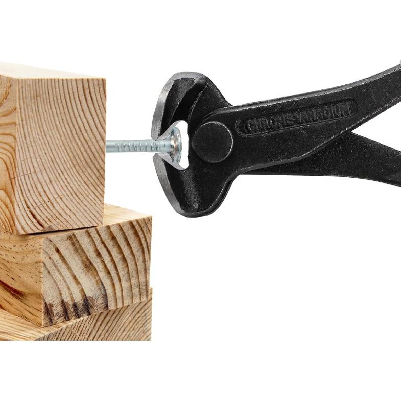 Hiceeden 4 Pcs Carpet Staple Remover Tools, Heavy Duty Staple Puller with End Cutting Plier, Nail Puller Tack Lifter Tool for Removing Staples on