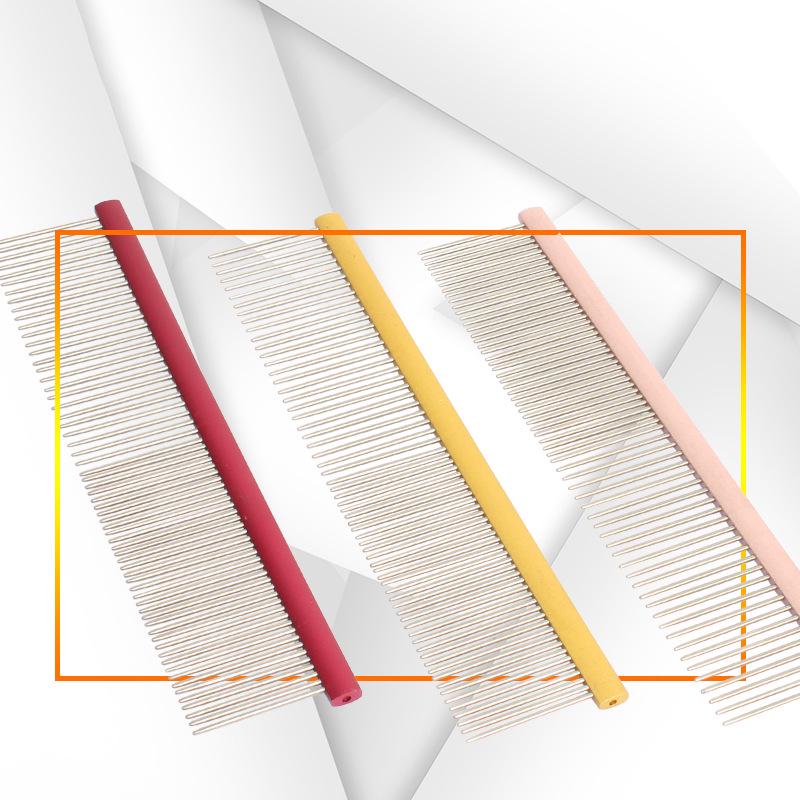 Расческа из стали для удаления колтунов и блох у домашних животных - расческа с густыми зубьями для собак и кошек