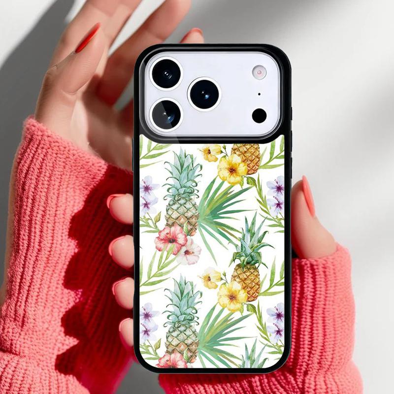 Тропический узор Алоха с гибискусом Чехол для телефона для iPhone 17 Air 16e 15 14 13 Pro Max Задняя крышка для 12 11 Pro Coque