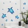 Светящиеся в темноте наклейки на унитаз в виде черепах, самоклеящиеся, съемные, настенные наклейки, декор для комнаты, светятся под УФ, наклейка на машину, настенный декор
