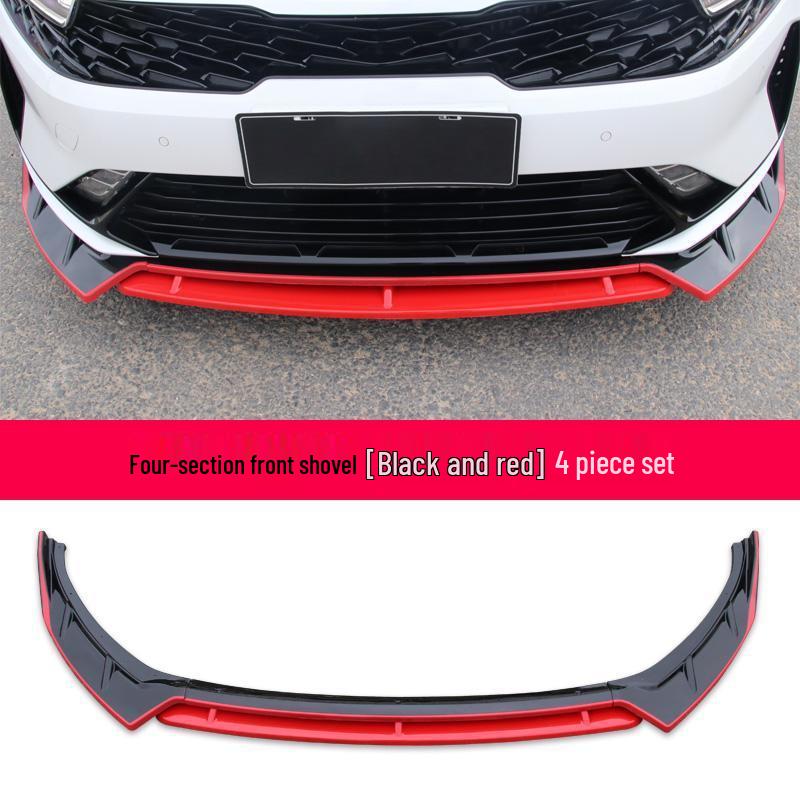 KIA K5 20-22 Передний сплиттер и боковые юбки: Набор из 3 предметов с защитой от царапин
