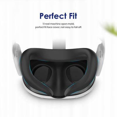 VR-гарнитура, чехол для глаз, защита от пота, супермягкая дышащая, не раздражающая подушка для лица, сменная подушка для Meta Quest 3
