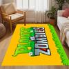 Zombie Plants Party Themed Anti-Slip Rugs - Polyester Home Decor, Suitable for Bedrooms, Living Rooms, Doorways, Studios, and Decorations