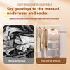 2/3 слоя большой емкости сетчатый мешок для хранения нижнего белья носков сумка для хранения дышащий органайзер для гардероба с вешалкой для одежды