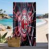Пляжное полотенце с принтом AC Milan, быстросохнущее, мягкое, портативное, большое, прямоугольное, пляжное покрывало для путешествий, бассейна