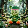 28Cm Block Tales Griefer Plush Doll From Rpg Game Stuffed Animal Toy With Red Eyes Green Jacket And Pants