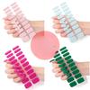 New Product Gel Manicure Stickers Solid Color Lighting Nail Polish Glue Semi-cured Nail Stickers for Pregnant Women