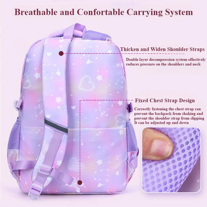 Высокая красота, ценность, красочные ранцы для начальной школы, модный рюкзак Quicksand Princess для девочек, для 2-6 классов, легкая, уменьшающая нагрузку сумка для книг