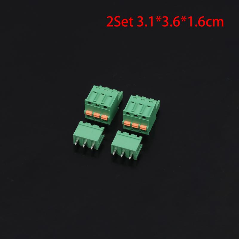 Spring Type Terminal Block 2Edgkd-5.08Mm Plug-In Terminal Block Copper Core Male And Female Terminals