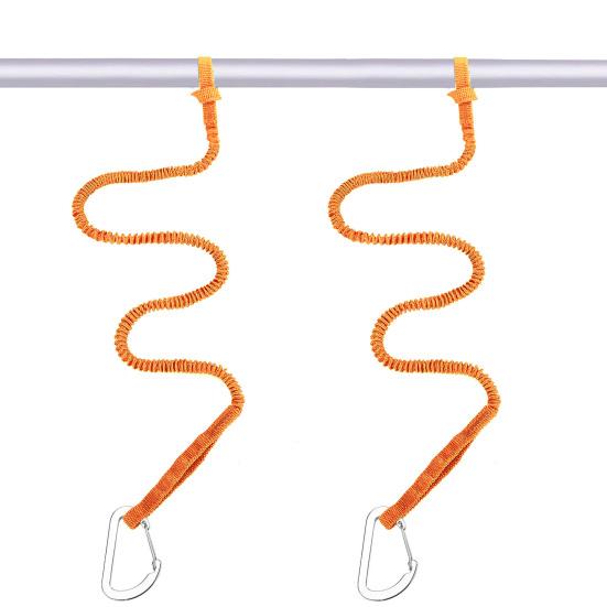 1/2/4 шт. поводок для весла для каяка, эластичный ремень для банджи, веревка, легкий поводок для удочки для каяка, поводок для катания на лодках, рыбалки, рафтинга, каноэ