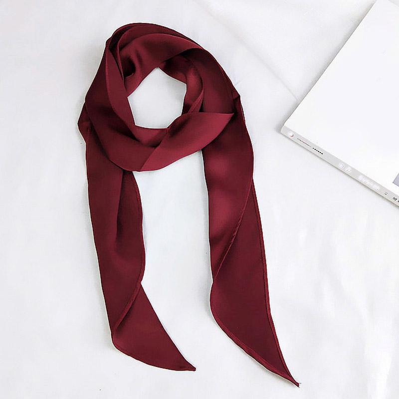 Хороший атласный квадратный женский ободок для волос на шею из шелка для женщин, обтягивающий женский галстук-шарф