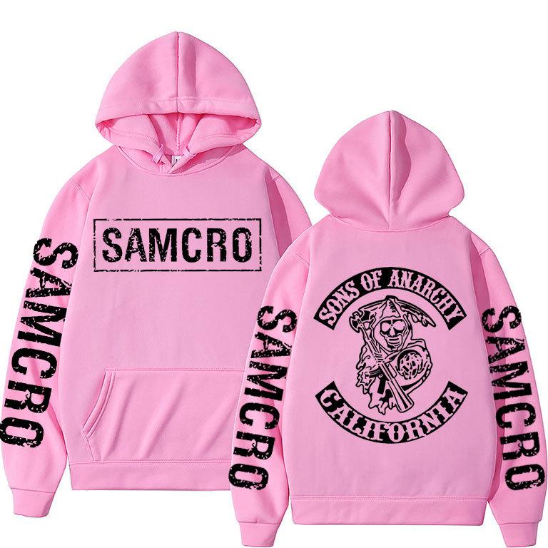 Толстовка унисекс с капюшоном Sons of Anarchy SAMCRO с двухсторонним логотипом