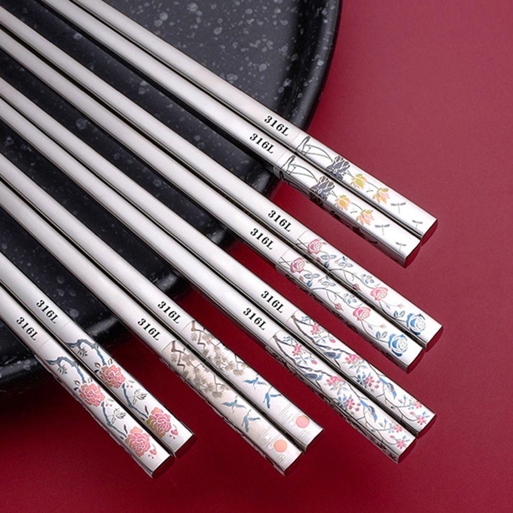 Healthy Chinese Style Dining Bar Cherry Blossom Kitchenware Chopsticks Tableware Kitchen Tools