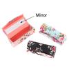 Lipstick Case Mini Mirror Lip Gloss Box Flower Designs Retro Embroidered Jewelry Holder Women Beauty Makeup Storage  Gift