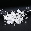 Crystal Pearl Bridal Hair Clips Beautiful Bridesmaid Tiara Korean style Flower Hair Pin  for Women