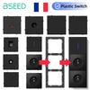 BSEED Модуль кнопки выключателя DIY Зарядка телефона от USB Розетка FR Части Настенный светильник Большой выключатель Пластиковая рамка Комбинация Серия E