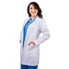 Shirt Collar Medium Size White Female Doctor Teacher Nurse Lab Coat