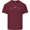 Mountain ECG Trekking Hiking Climbing Pulse Unisexs Light Cotton TShirt