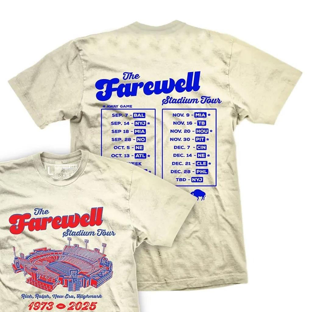 Farewell Stadium Tour unisex t-shirt 1973-2025 reprint Gift Fan