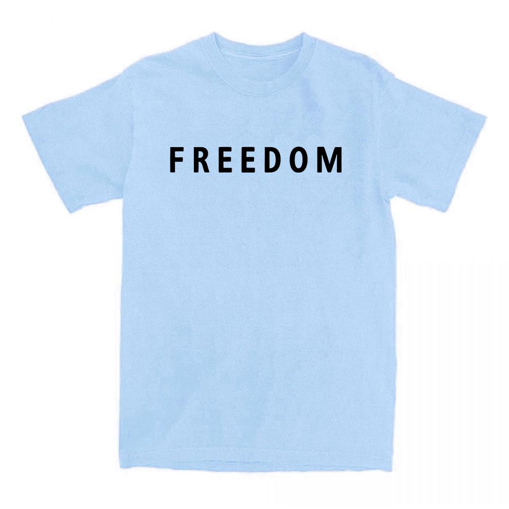 Freedom Charlie Kirk T-shirt Cotton Loose Casual Female/Male Tshirts Unisex Streetwear America American Fashion Women T Shirts