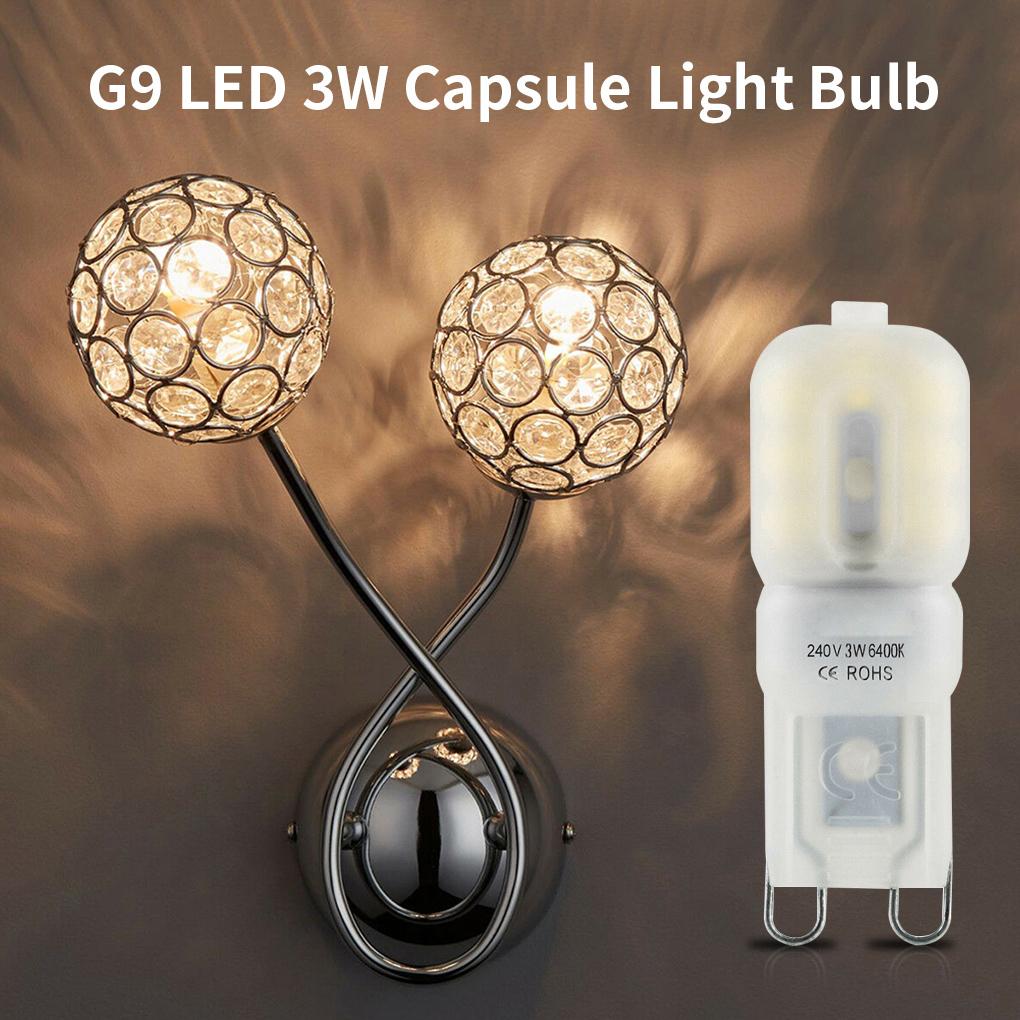Светодиодная лампа G9 LED Лампа Crystal Cream Белый Корпус Лампа 240 В 3 Вт 3000 К Лампа