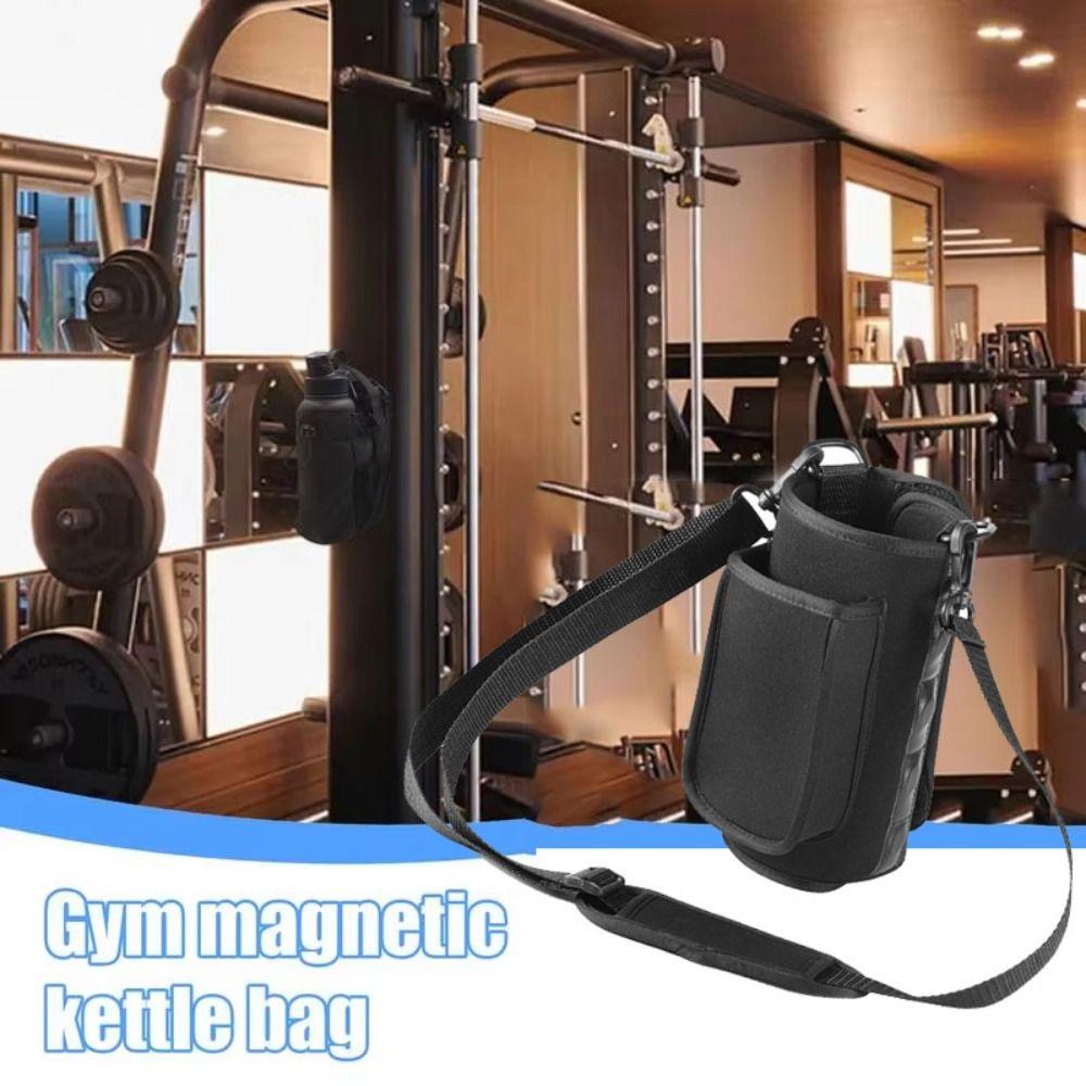 Magnetic Water Bottle Sling Bag Adjustable Crossbody Sports Bag Magnetic Gym Bottle Bag Travel