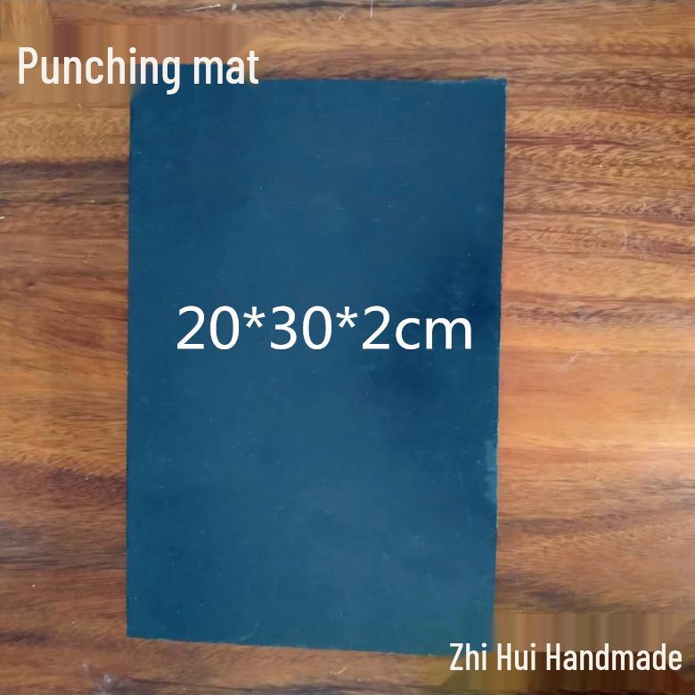 Черная DIY-подушка для пробивки кожи с алмазным и круглым пробойниками