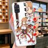 Чехол для телефона с изображением из аниме Sword Art Online SAO для Samsung Galaxy A12 A22 A32 A52 A72 A02S Чехол для телефона Note 20 Ultra 10 S10 Plus A51
