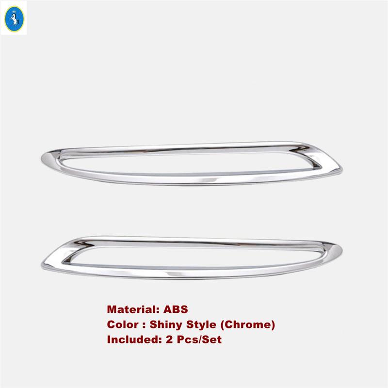 Car Accessories Rear Foglight Fog Lights Lamps Cover Trim Chrome Exterior Refit Kit Fit For Mercedes-Benz GLE 320 450