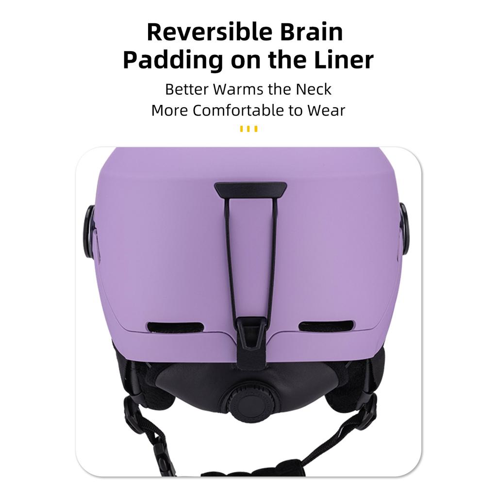 Snow Sport Helmet Ski Helmet Men Women Adult Bike Helmet Multi-Functional Snowboard Helmet for