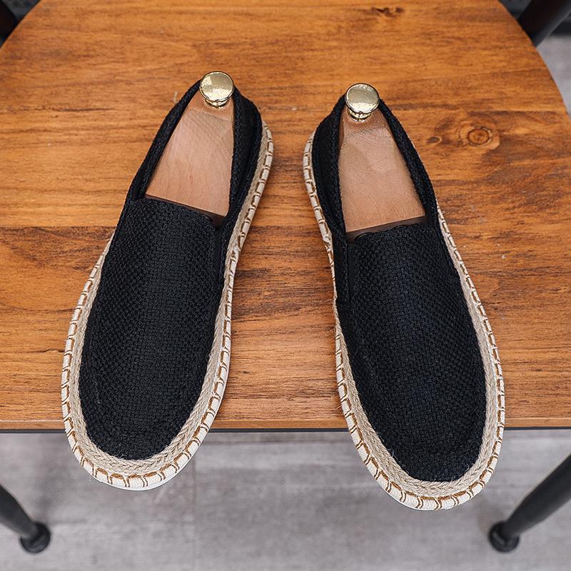 Fashion New Style Lazy Casual Cloth Shoes with One Foot Trendy Breathable Comfortable Fashionable In Summer Simple Men's Flat Shoes