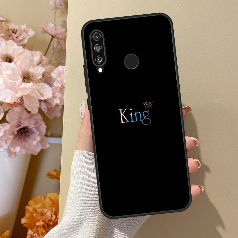 Королева Король Корона Для Huawei Nova 11 Pro 9 10 SE Y70 Y60 Y90 Y61 Y91 Y73 Y72 12s 12i 11i 8i P30 P40 Lite Чехол