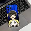 Чехол для телефона с аниме Blue Lock для iPhone 17,16,15,14,13,12,11 Plus,Pro Max,XS,Мягкий силиконовый черный чехол