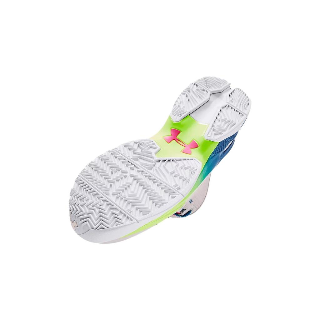 Under Armour Детские кроссовки Curry 2 Retro GS Splash Party Серый Halo-Gray Electric-Blue 3026305-100