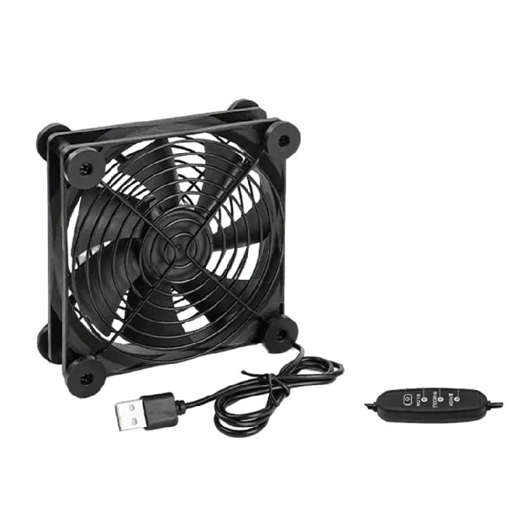 120mm Cooling Fan with USB Connection for Electronics, Server Racks, Networking Cabinets and Laptop Overheating Prevention