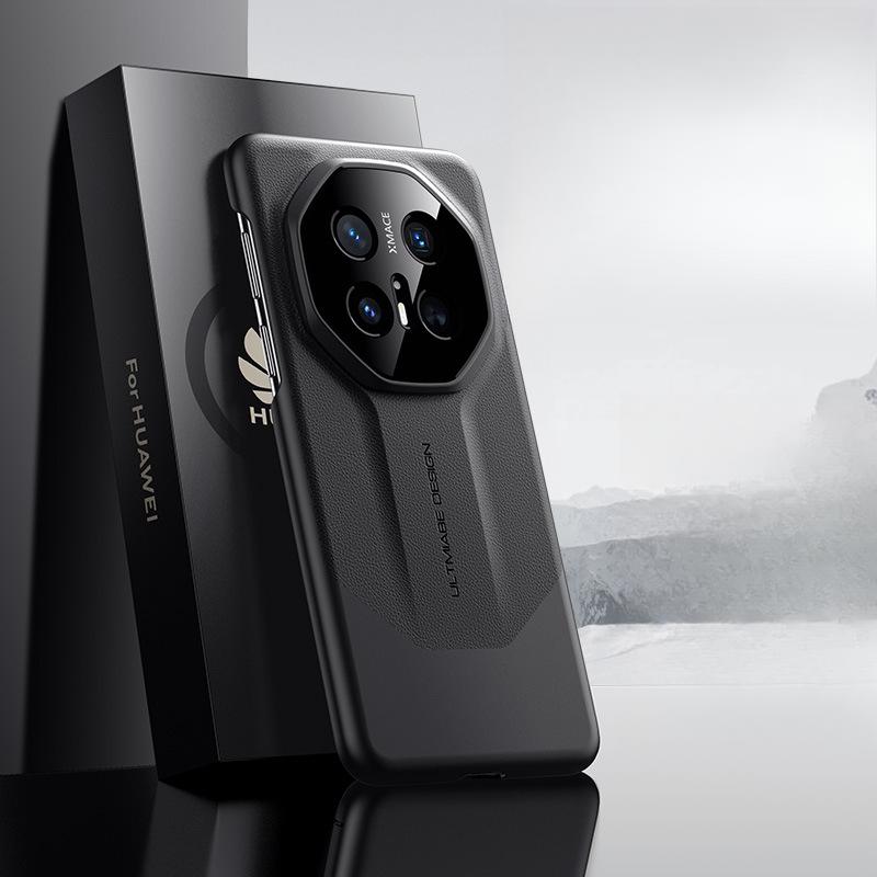 Подходит для мобильного телефона Huawei Mate70pro+ Чехол Mate70rs Полностью закрывающий Противоударный Бизнес Кожаный чехол