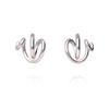 NEUF PIECE CLIMBING PLANT EARRINGS / SILVER