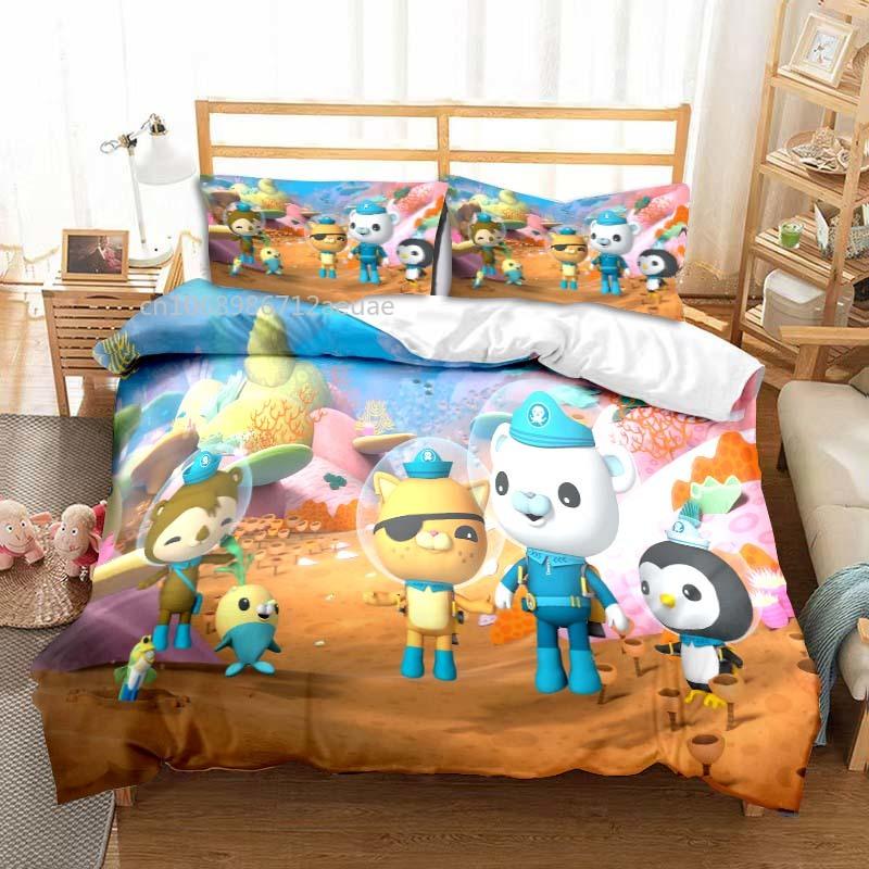 Comforter The Octonauts Cartoon All Season Twin Bedding Set 3 Piece Comforter Set Bed Double King Comforter